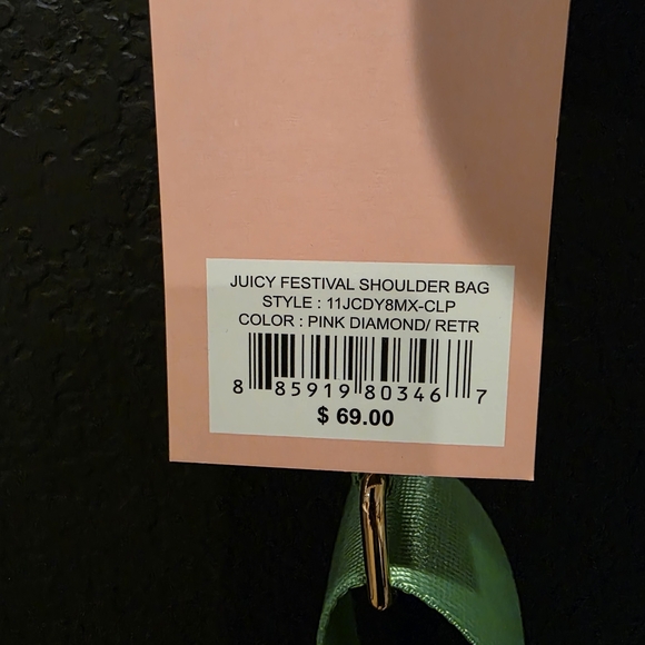 NWT Juicy Couture Juicy Festival Shoulder Bag - Picture 6 of 6